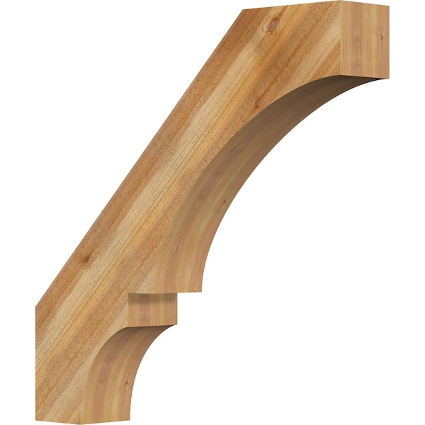 Ekena Millwork 6"W x 34"D x 34"H Balboa Rough Sawn Knee Brace, Western Red Cedar BRC06X34X34BOA00RWR - main